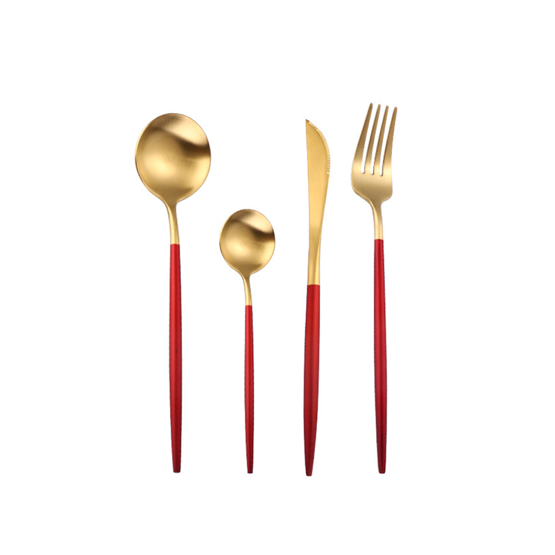 Golden Flatware Set