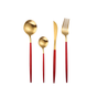 Golden Flatware Set