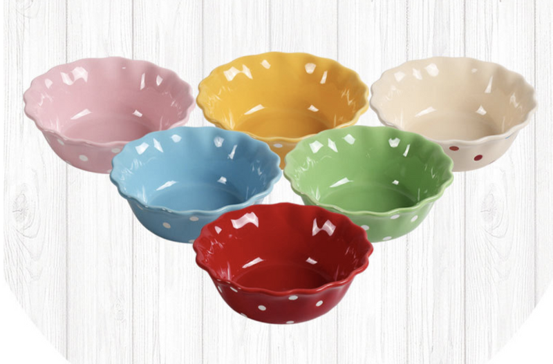 Retro Bowls 600 ml - Bowl, ceramic bowl, serving bowls, noodle bowl, salad bowls, bowl for snacks, large serving bowl | Bowls for dining table & home decor
