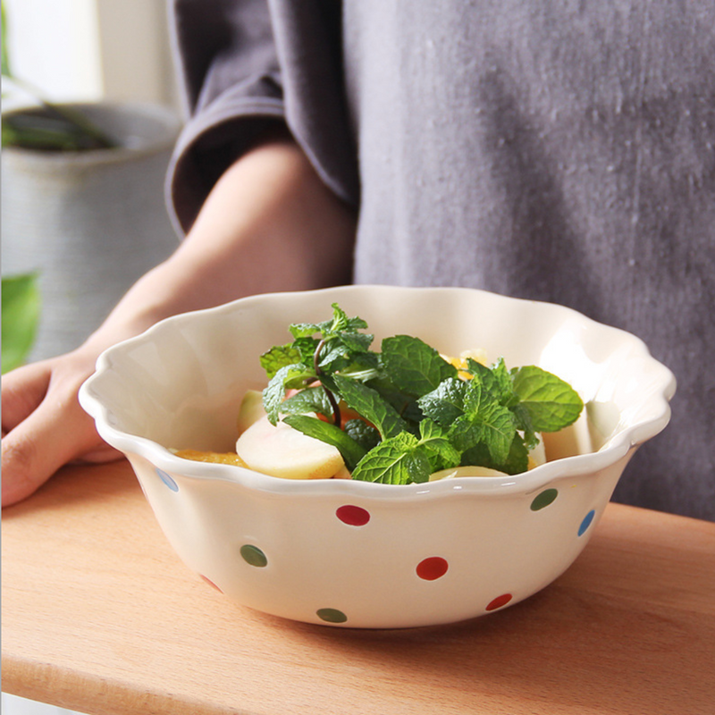 Retro Bowls 600 ml - Bowl, ceramic bowl, serving bowls, noodle bowl, salad bowls, bowl for snacks, large serving bowl | Bowls for dining table & home decor