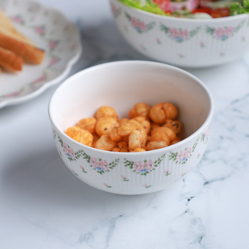Rose Bowl - Bowl, ceramic bowl, serving bowls, noodle bowl, salad bowls, bowl for snacks, large serving bowl | Bowls for dining table & home decor