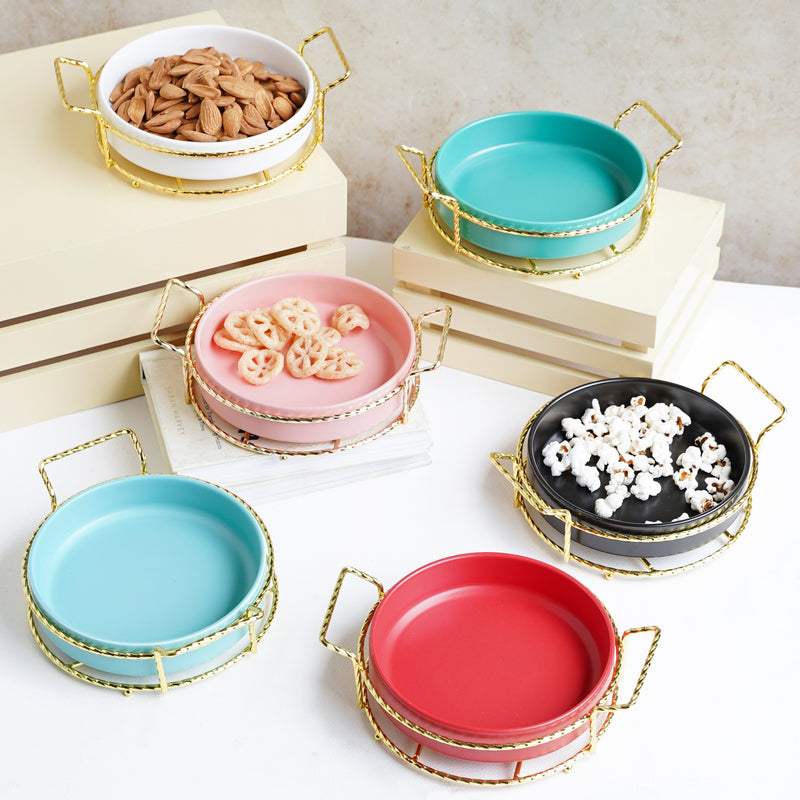 Round Platter - Ceramic platter, serving platter, fruit platter | Plates for dining table & home decor