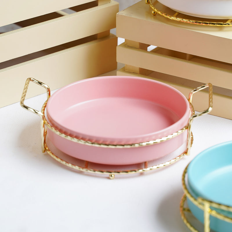 Round Platter - Ceramic platter, serving platter, fruit platter | Plates for dining table & home decor