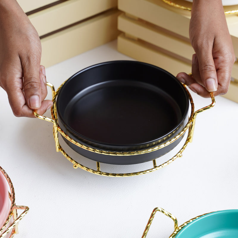 Round Platter - Ceramic platter, serving platter, fruit platter | Plates for dining table & home decor