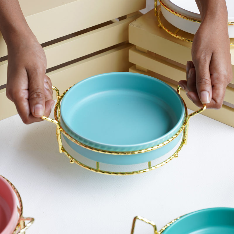 Round Platter - Ceramic platter, serving platter, fruit platter | Plates for dining table & home decor