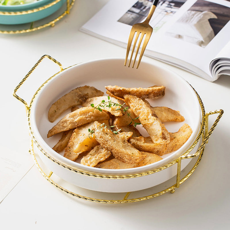 Round Platter - Ceramic platter, serving platter, fruit platter | Plates for dining table & home decor