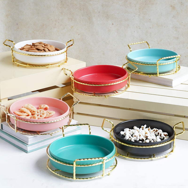 Round Platter - Ceramic platter, serving platter, fruit platter | Plates for dining table & home decor