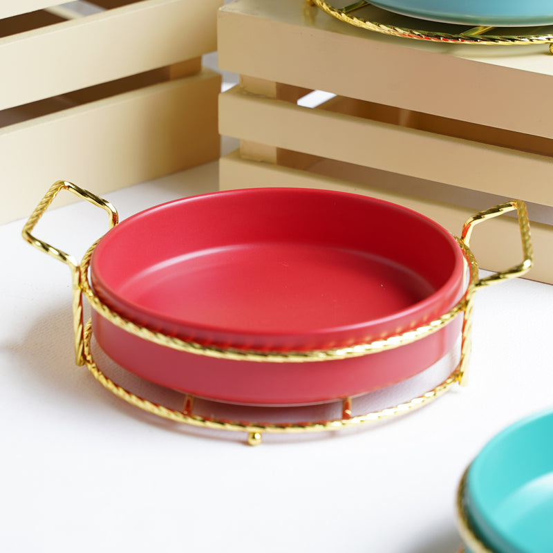 Round Platter - Ceramic platter, serving platter, fruit platter | Plates for dining table & home decor