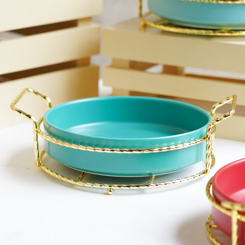 Round Platter - Ceramic platter, serving platter, fruit platter | Plates for dining table & home decor