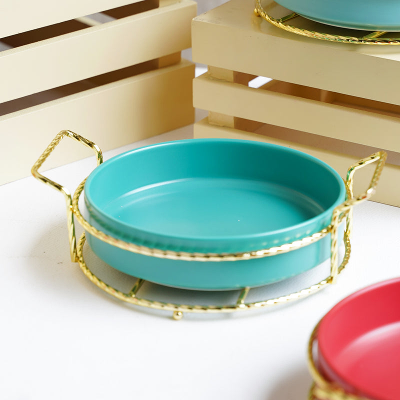 Round Platter - Ceramic platter, serving platter, fruit platter | Plates for dining table & home decor