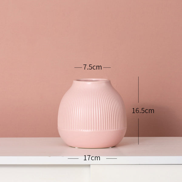 Round Flower Pot - Flower vase for home decor, office and gifting | Home decoration items