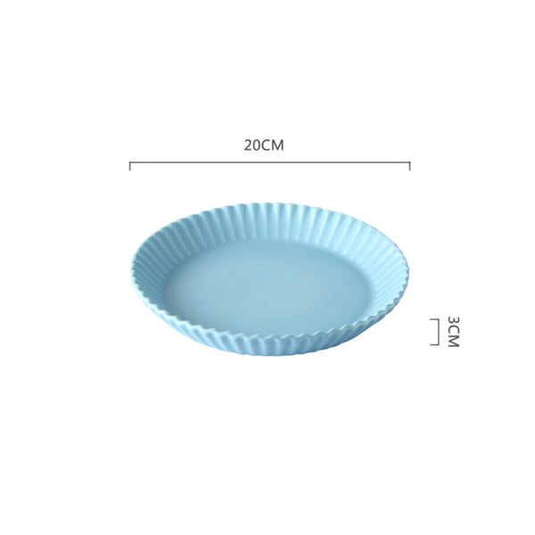 Round Snack Plate - Serving plate, snack plate, dessert plate | Plates for dining & home decor