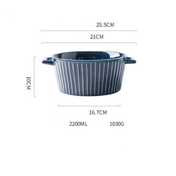 Royal Soup Bowl - Bowl, ceramic bowl, serving bowls, noodle bowl, salad bowls, bowl for snacks, baking bowls, large serving bowl, bowl with handle | Bowls for dining table & home decor