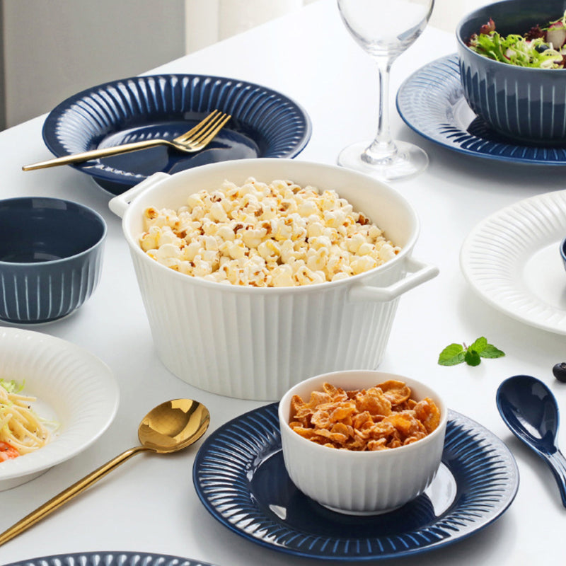 Royal Soup Bowl - Bowl, ceramic bowl, serving bowls, noodle bowl, salad bowls, bowl for snacks, baking bowls, large serving bowl, bowl with handle | Bowls for dining table & home decor