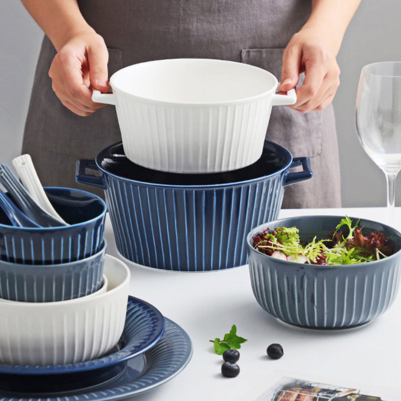 Royal Soup Bowl - Bowl, ceramic bowl, serving bowls, noodle bowl, salad bowls, bowl for snacks, baking bowls, large serving bowl, bowl with handle | Bowls for dining table & home decor