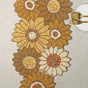 BEADS Sunflower Runner - Yellow, White and Gold