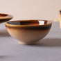 Brown Ceramic Dinner Set For One