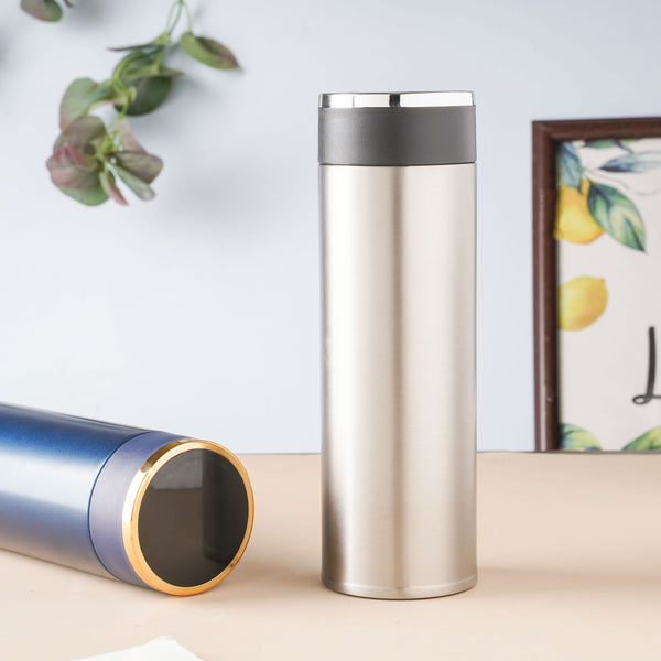 Thermos Bottle with Tea Filter - Water bottle, flask, drinking bottle | Flask for Travelling & Gym