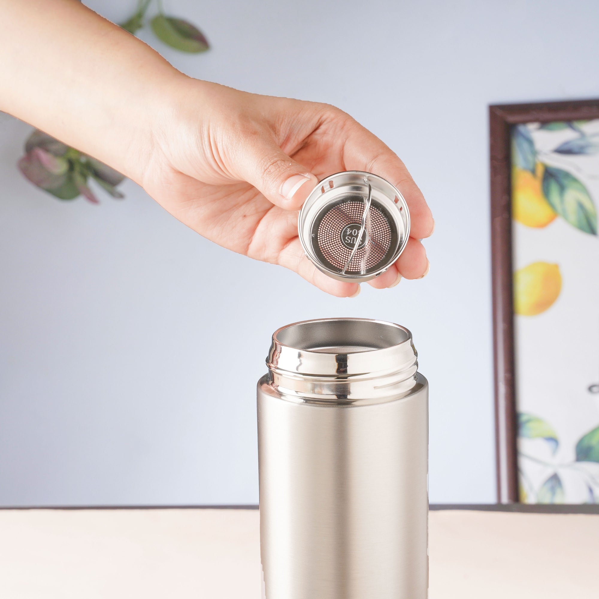 Thermos Bottle with Tea Filter - Main Image