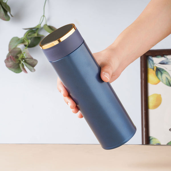 Thermos Bottle with Tea Filter - Water bottle, flask, drinking bottle | Flask for Travelling & Gym