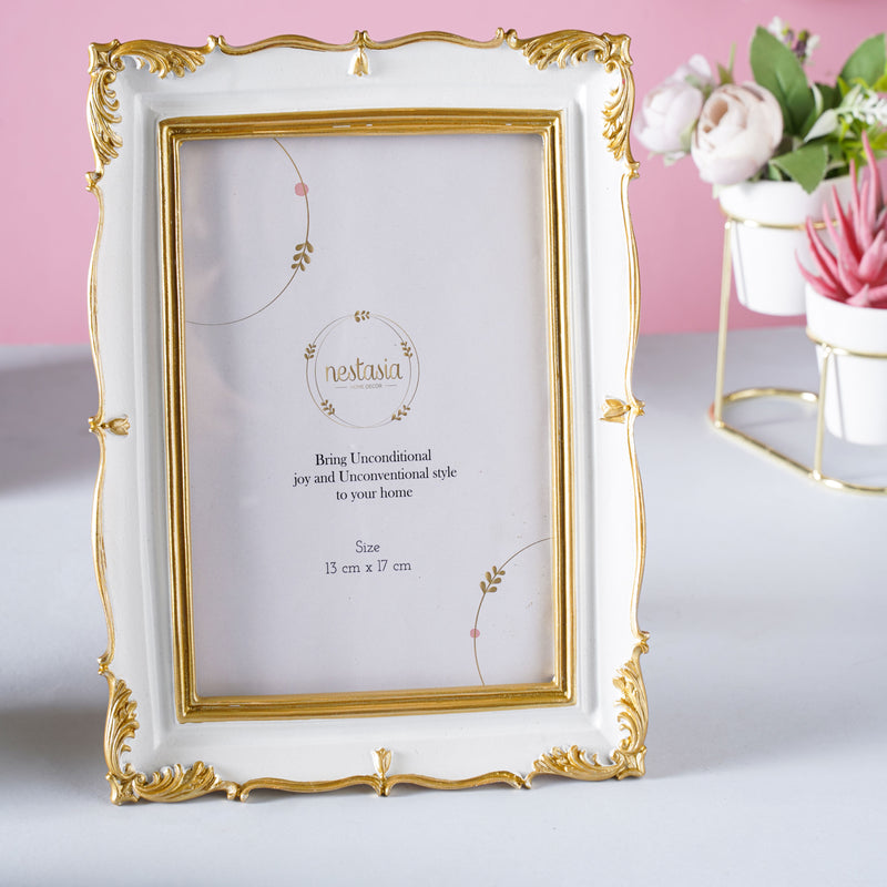 Vintage White Photo Frame - Picture frames and photo frames online | Table decor and home decor online