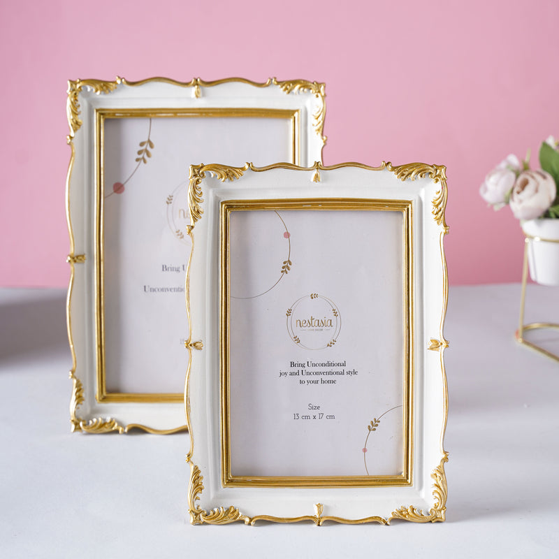 Vintage White Photo Frame - Picture frames and photo frames online | Table decor and home decor online