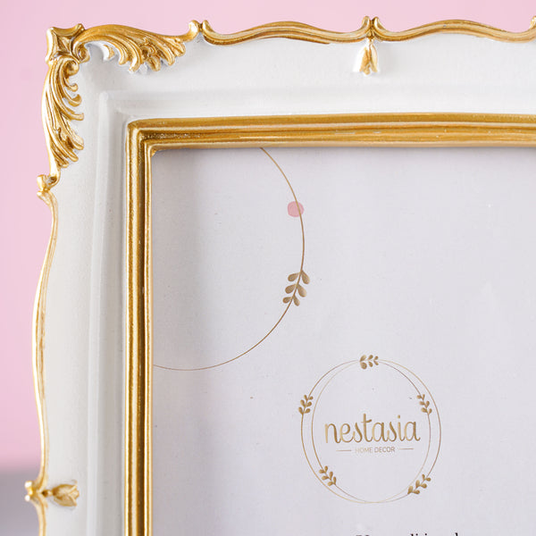 Vintage White Photo Frame - Picture frames and photo frames online | Table decor and home decor online