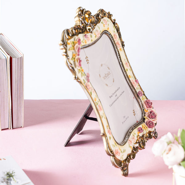 Floral Antique Photo Frame