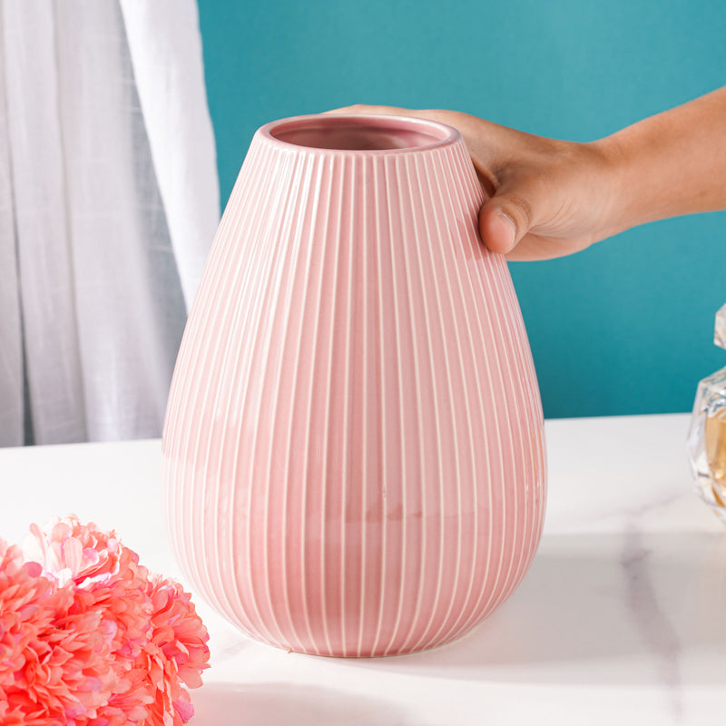 Nordic Ceramic Vase - Flower vase for home decor, office and gifting | Home decoration items