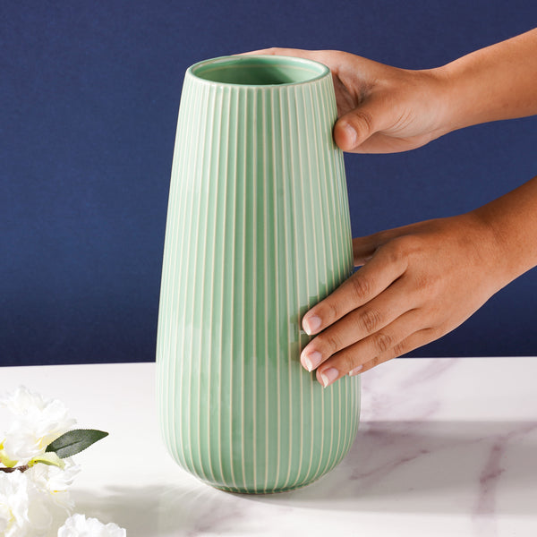 Turquoise Flower Vase - Flower vase for home decor, office and gifting | Home decoration items