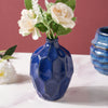 Faux Flora Blue Vase - Flower vase for home decor, office and gifting | Home decoration items