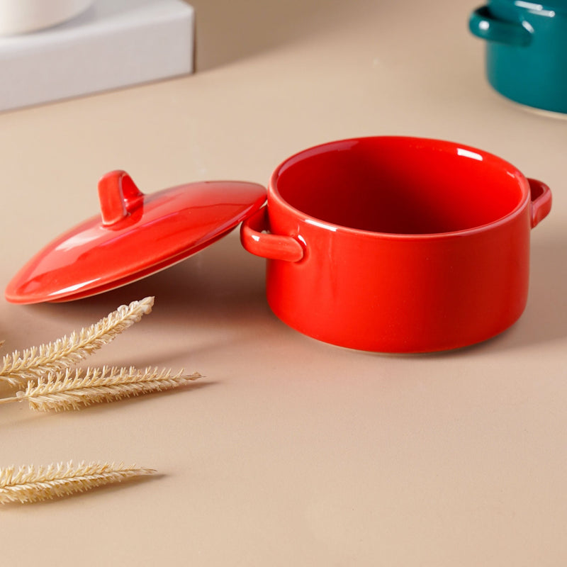 Red Toujours 21 Piece Pasta Snack Set For 6