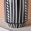 White Pattern Ceramic Pot - Flower vase for home decor, office and gifting | Home decoration items