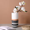 White Ethnic Vase - Flower vase for home decor, office and gifting | Home decoration items