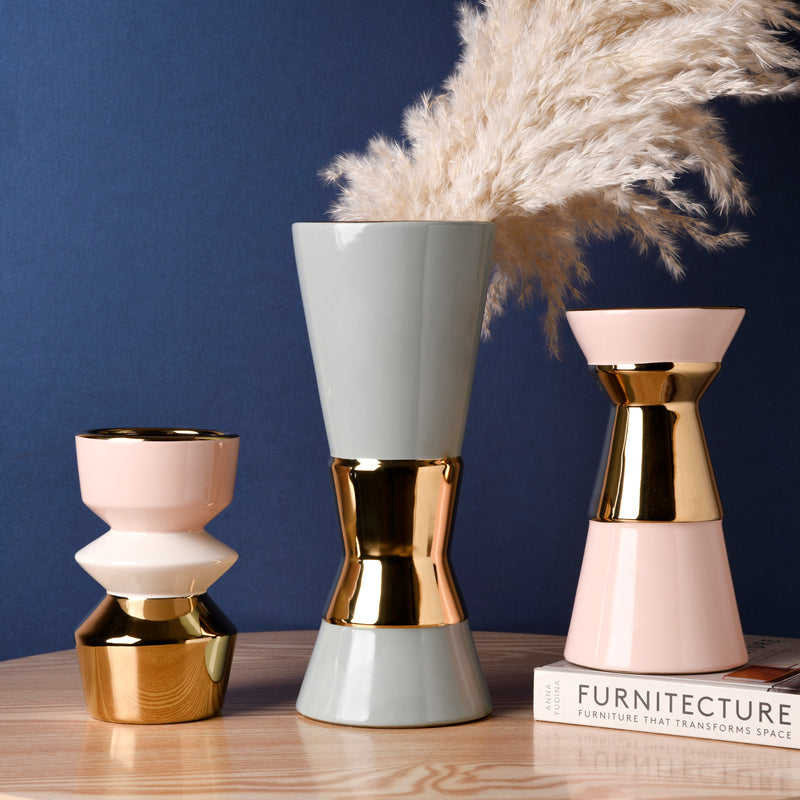 Ornamental Blue Flower Pot - Flower vase for home decor, office and gifting | Home decoration items