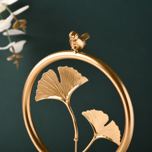 Gold Leaf Display - Showpiece | Home decor item | Room decoration item
