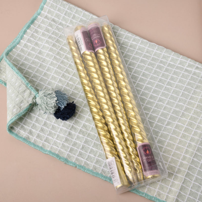Spiral Taper Candle Set of 4 - Candle | Home decor