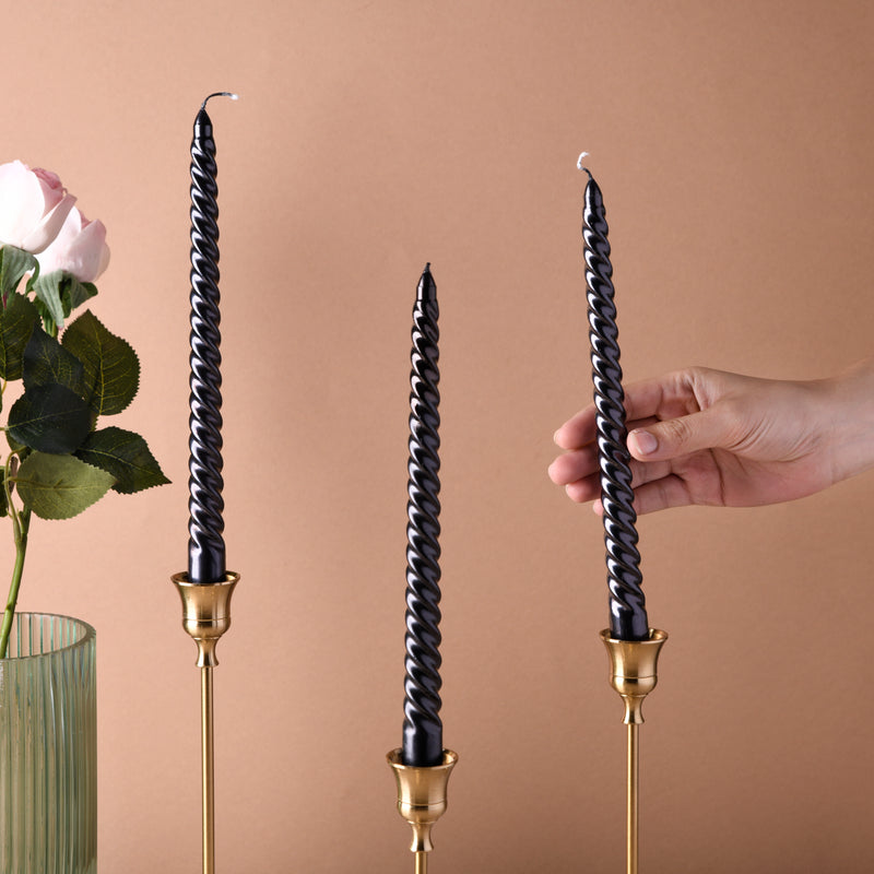 Spiral Taper Candle Set of 4 - Candle | Home decor