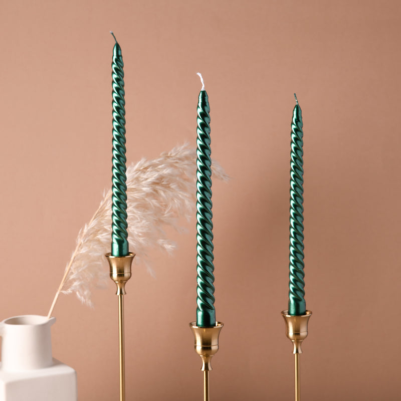 Spiral Taper Candle Set of 4 - Candle | Home decor