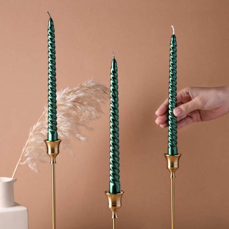 Spiral Taper Candle Set of 4 - Candle | Home decor