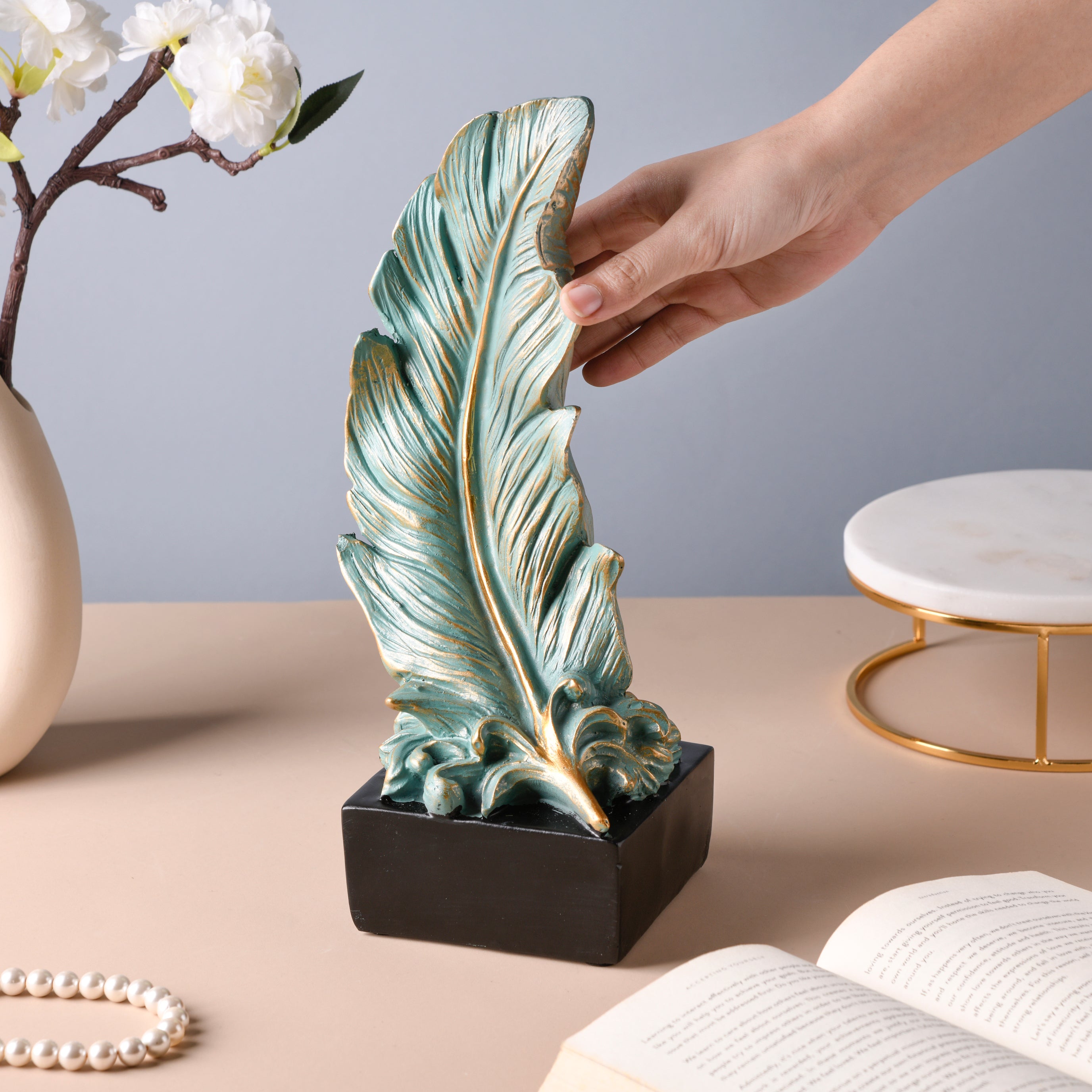 Feather vase best sale