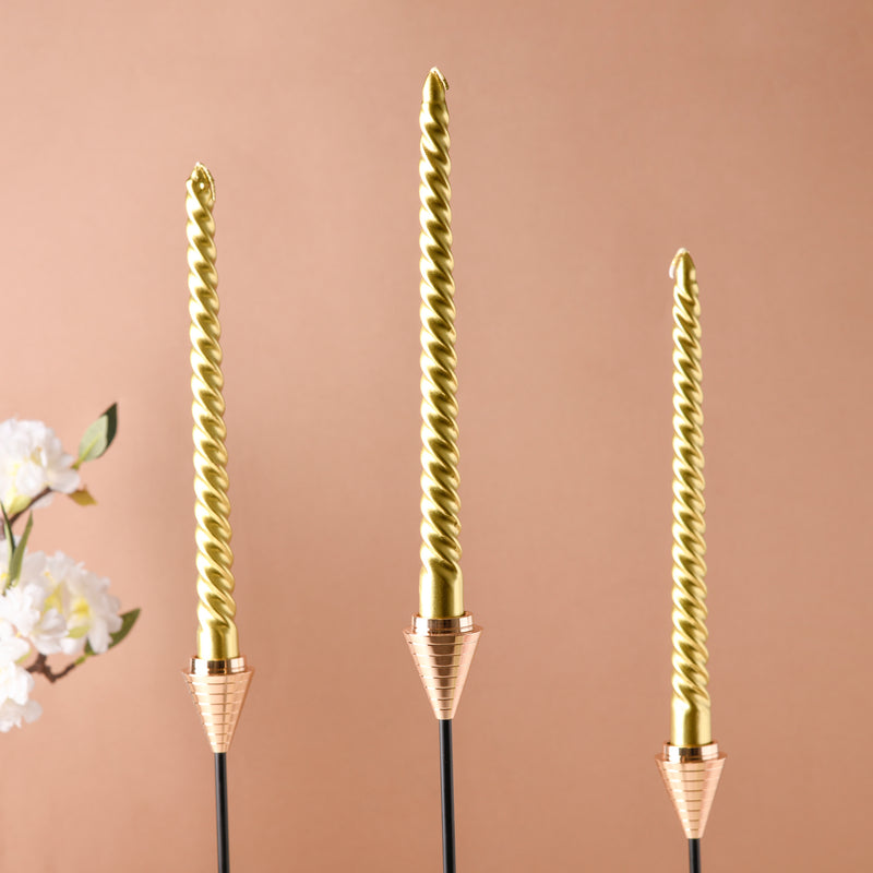 Spiral Taper Candle Set of 4 - Candle | Home decor