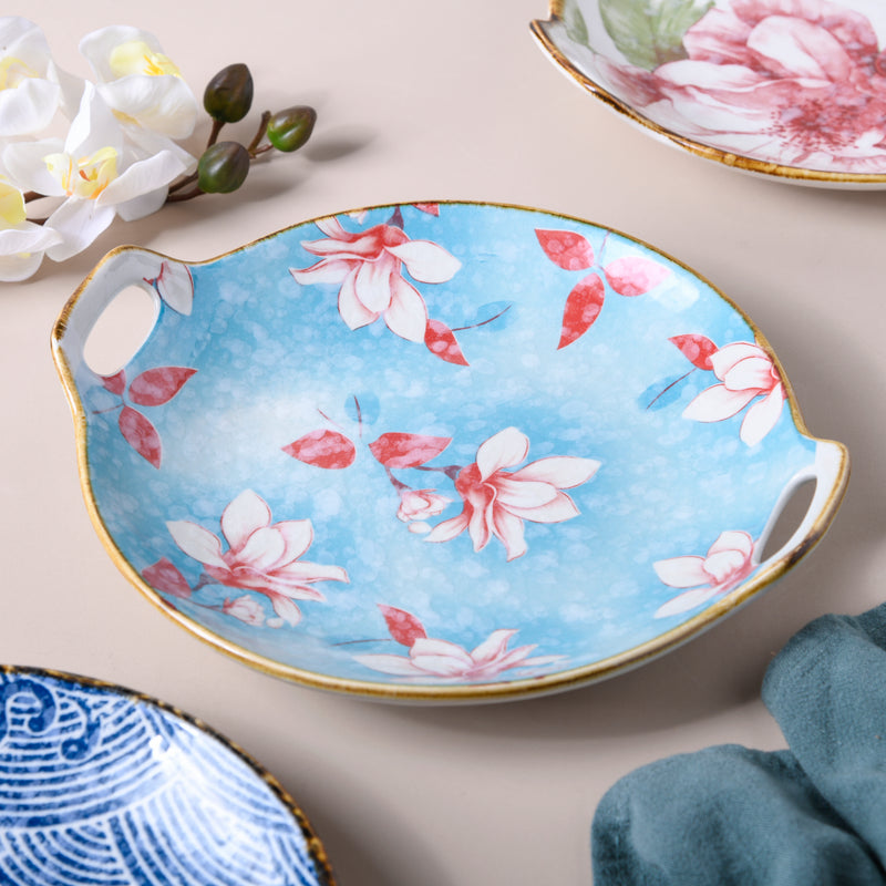 Patterned Baking Plate - Ceramic platter, serving platter, fruit platter | Plates for dining table & home decor