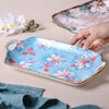 Ceramic Floral Tray - Ceramic platter, serving platter, fruit platter | Plates for dining table & home decor