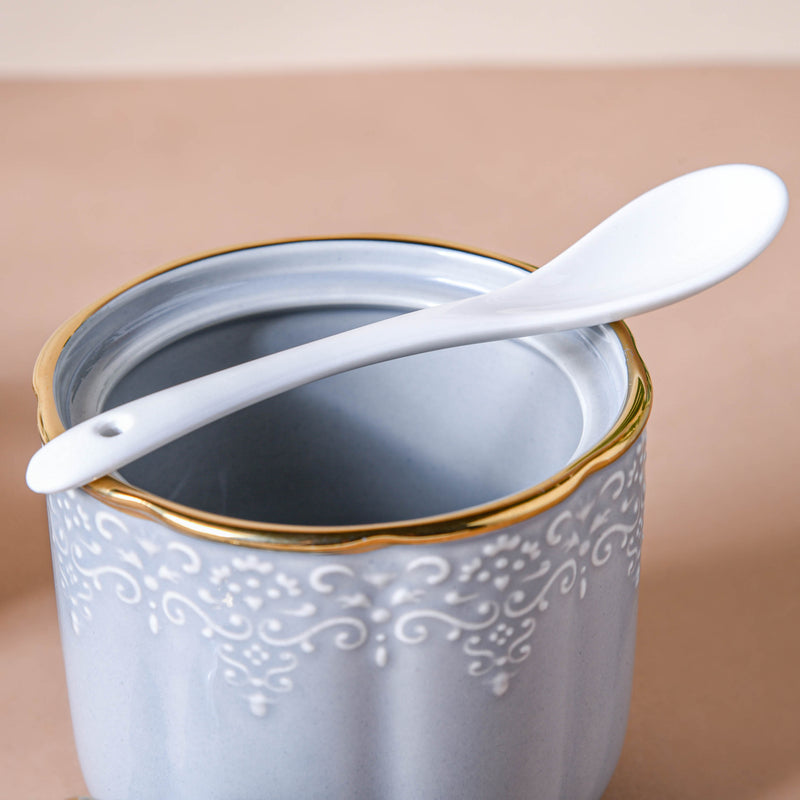 Gray Vintage Spice Jar Set of 3 - Jar