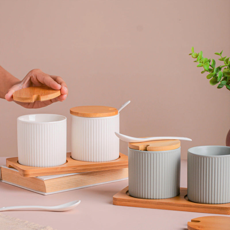 Seasoning Jar Set of 2 with Tray - Jar