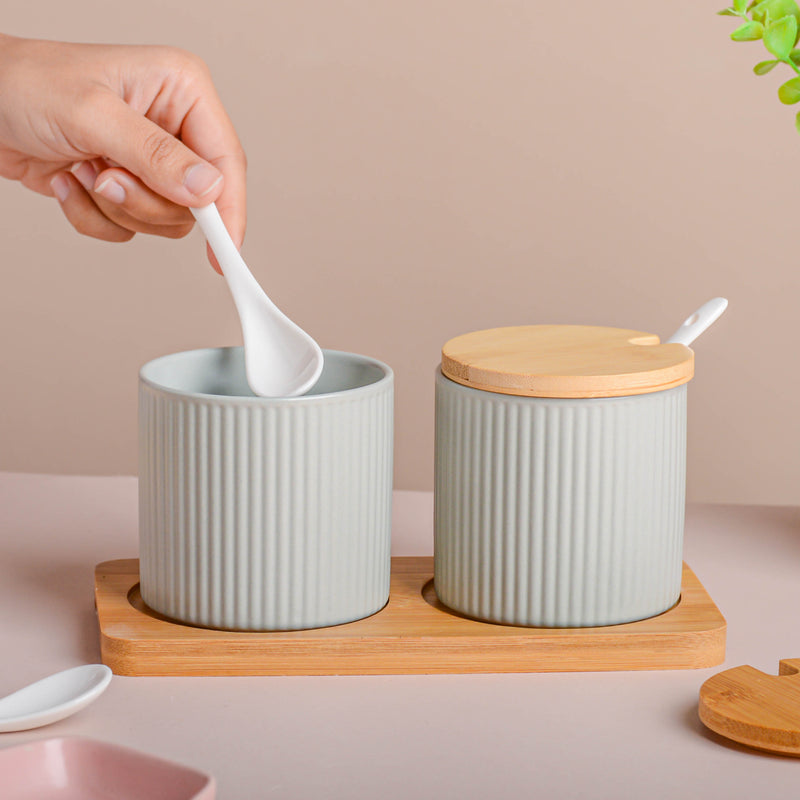 Seasoning Jar Set of 2 with Tray - Jar
