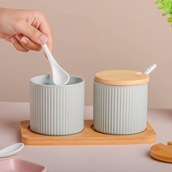 Seasoning Jar Set of 2 with Tray - Jar