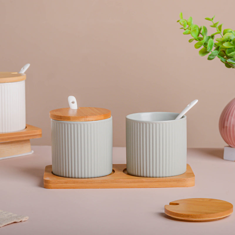Seasoning Jar Set of 2 with Tray - Jar