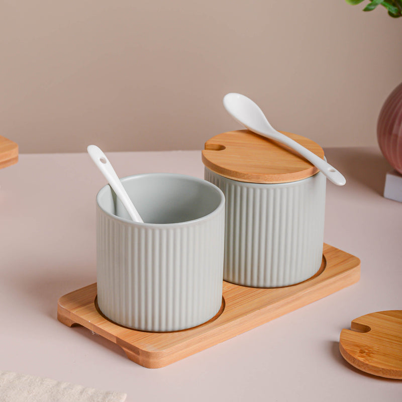 Seasoning Jar Set of 2 with Tray - Jar